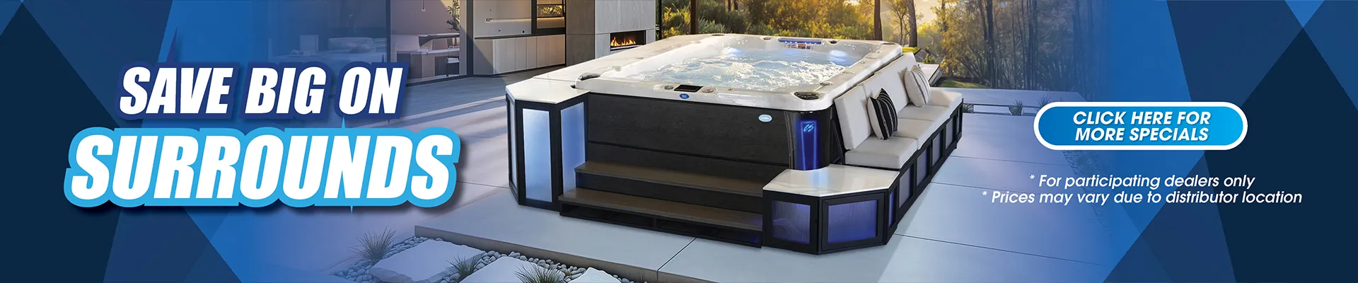 Calspas hot tub being used in a family setting - Orange