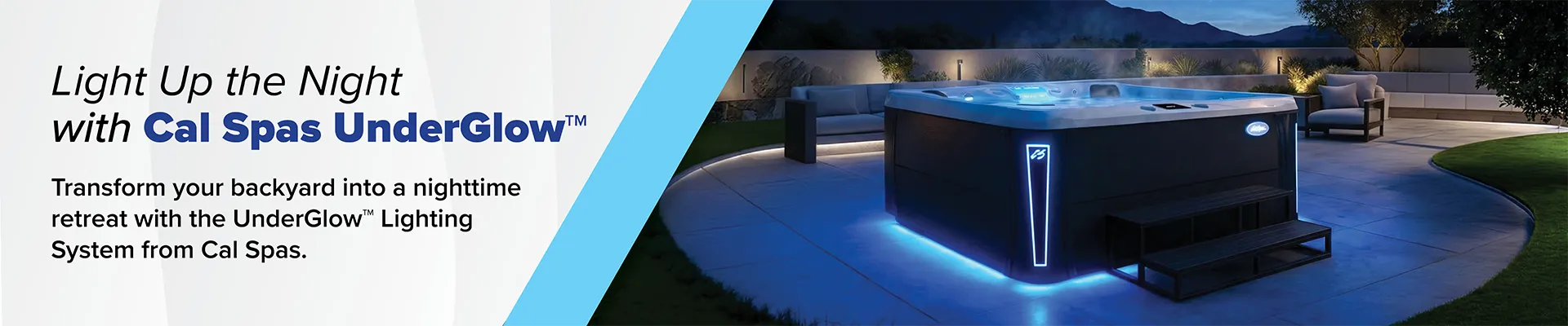 Calspas hot tub being used in a family setting - Orange